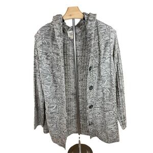 Effeci‎ Women's Button Up  Knit Acrylic Long Sleeve Cardigan Size M